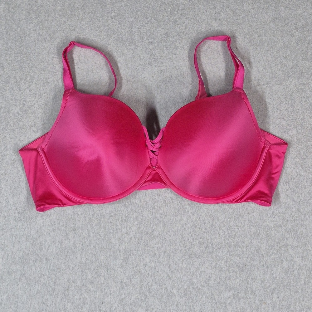 Torrid Curve Women Bra 40DD Hot Pink Padded Underwired Strap